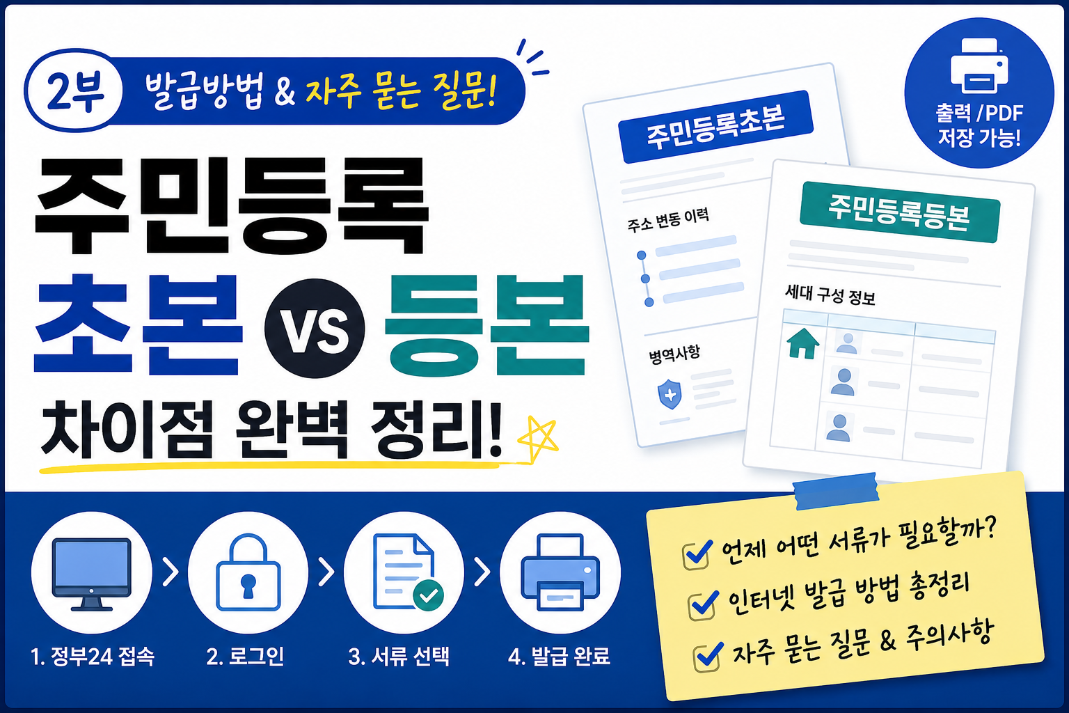 등본 초본 차이점