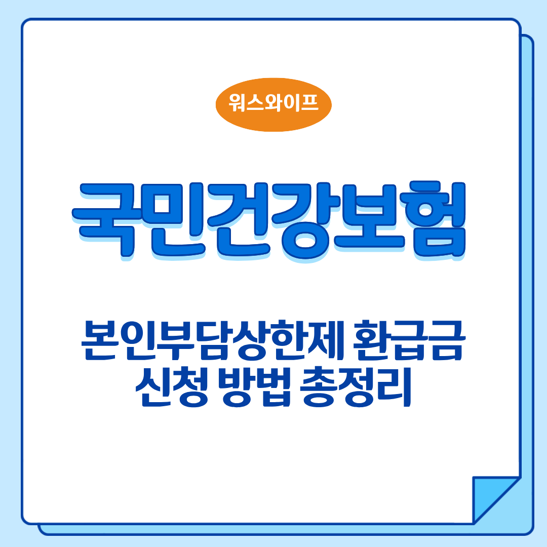 국민건강보험 본인부담상한제 환급금 썸네일
